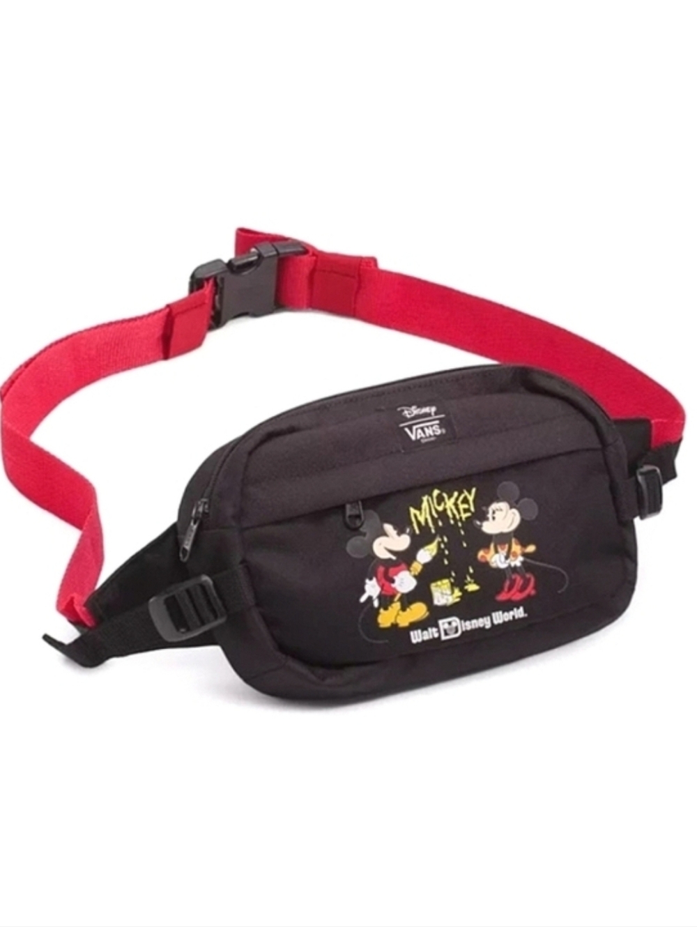 Vans × Walt Disney World Mickey Minnie Mouse Graffiti Waist Belt Bag Fanny Pack